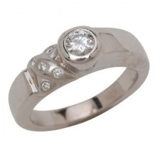 18K White Gold Convertible Insert Ring