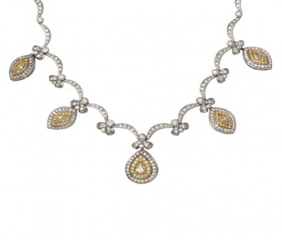 18K White Gold Convertible Necklace