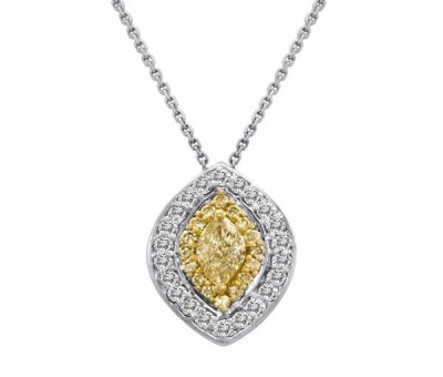 Marquis Fancy Yellow Pendant