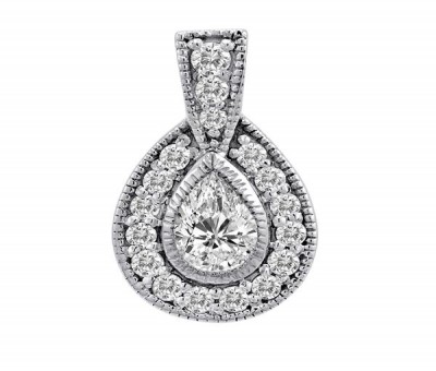 Antique Style Pear Shaped Pendant