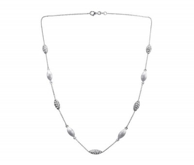 Diamond And White Gold Beads By The Yard