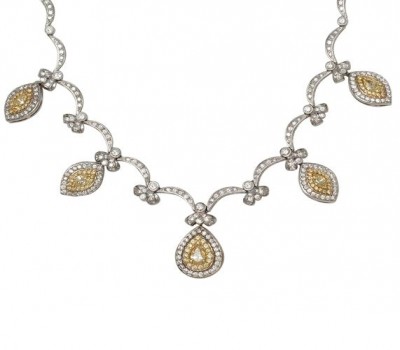 18K White Gold Convertible Necklace