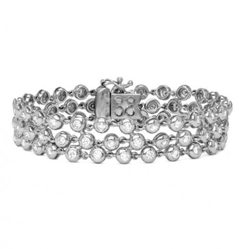 18K White Gold Diamond Bracelet