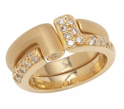 Heart To Heart 18K Yellow Gold Convertible Rings