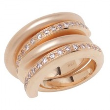 18K Pink Gold Interlocking Ring